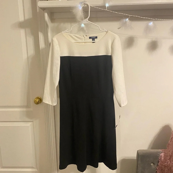 FINAL PRICE NWT Chaps Quarter Sleeve Dress - Picture 1 of 6